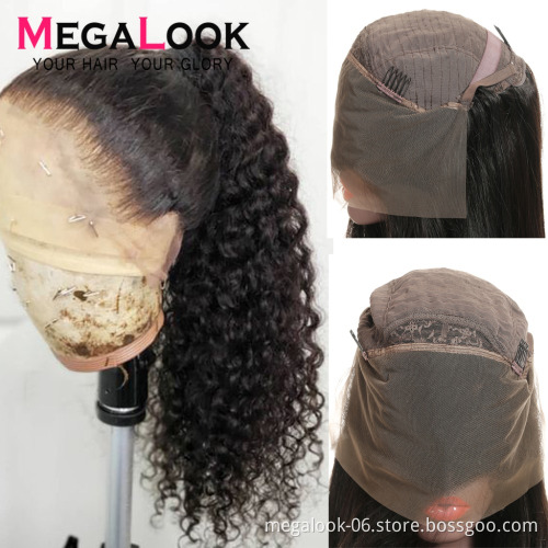 Brazilian Cuticle Aligned Cut From Young Girl One Donor Deep Wave 13X4 Lace Frontal Wigs